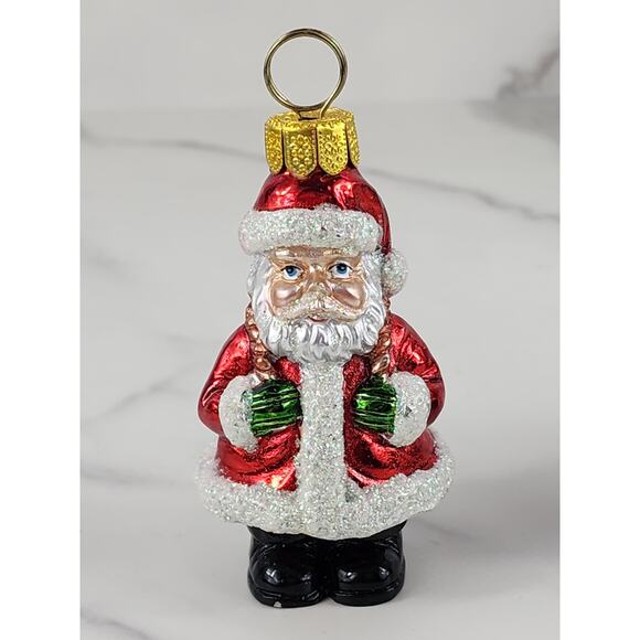 TWC Christmas Tree Ornaments Santa Snowman Nutcracker 4" Resin 90s Holidays x4 - Picture 5 of 15